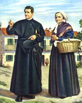 Image of St John Bosco and Bl Margaret Occhiena